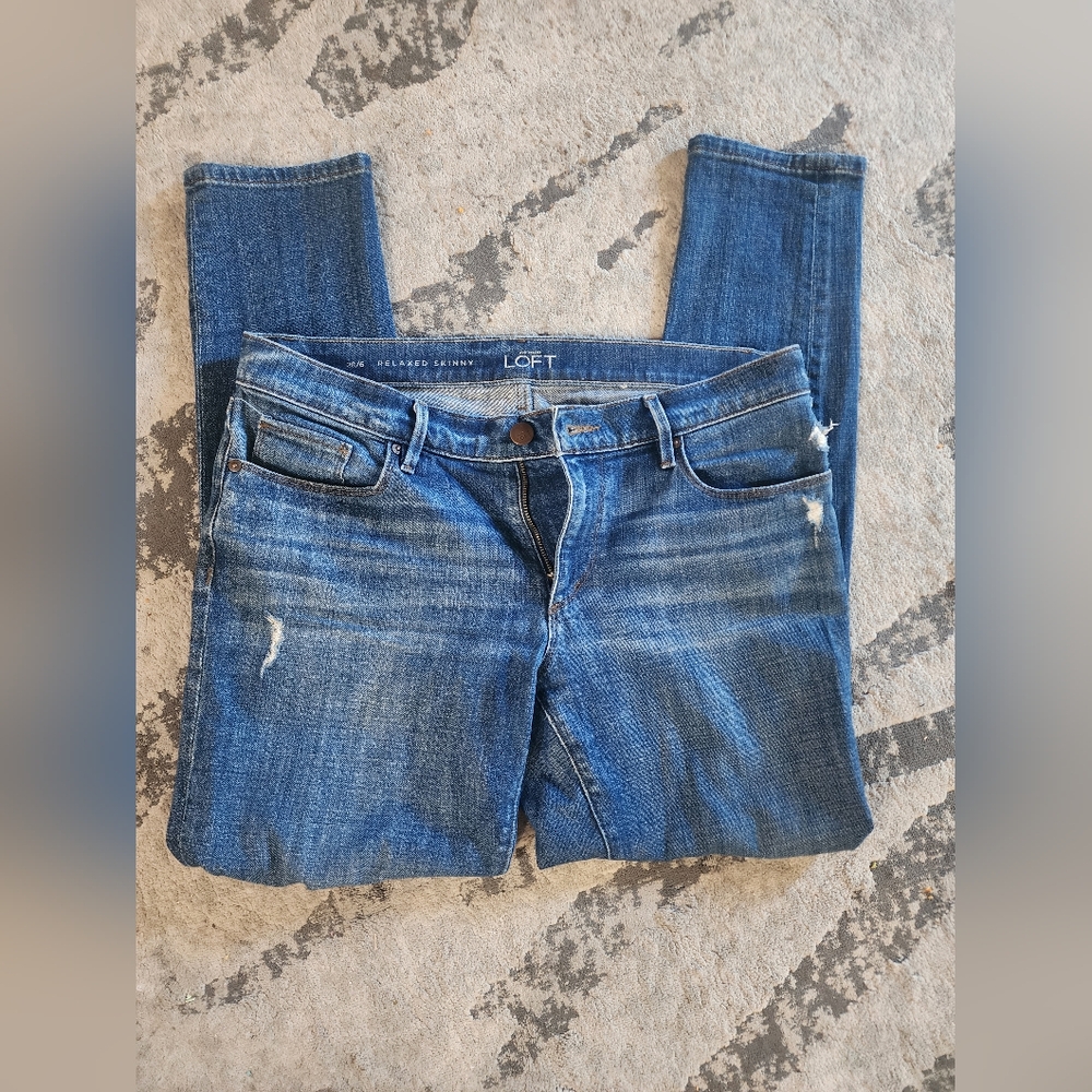 Ann Taylor LOFT Classic Blue Denim Jeans